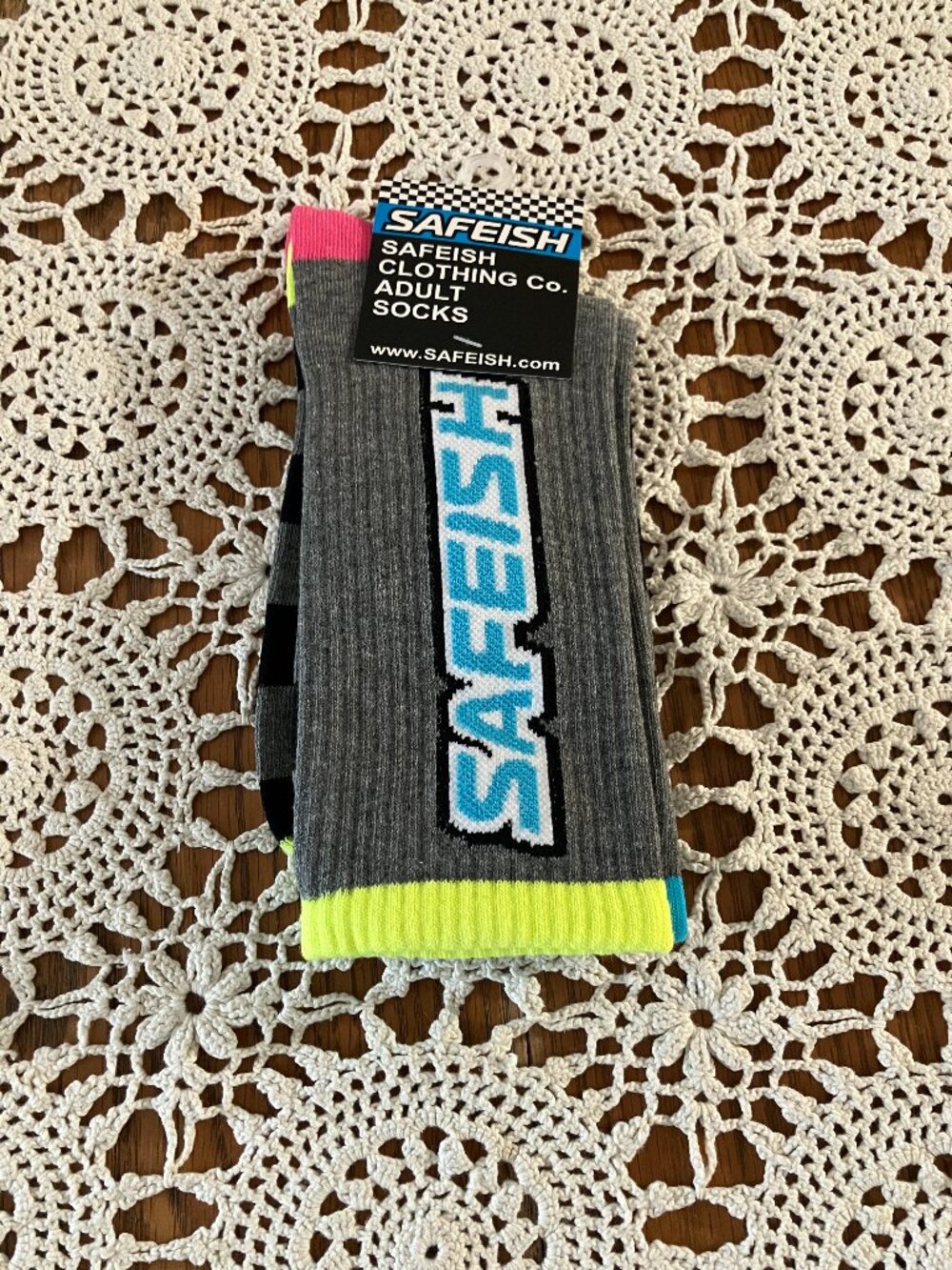 New Adult Safeish Clothing Co. Safeish Multicolor Checkerboard Socks